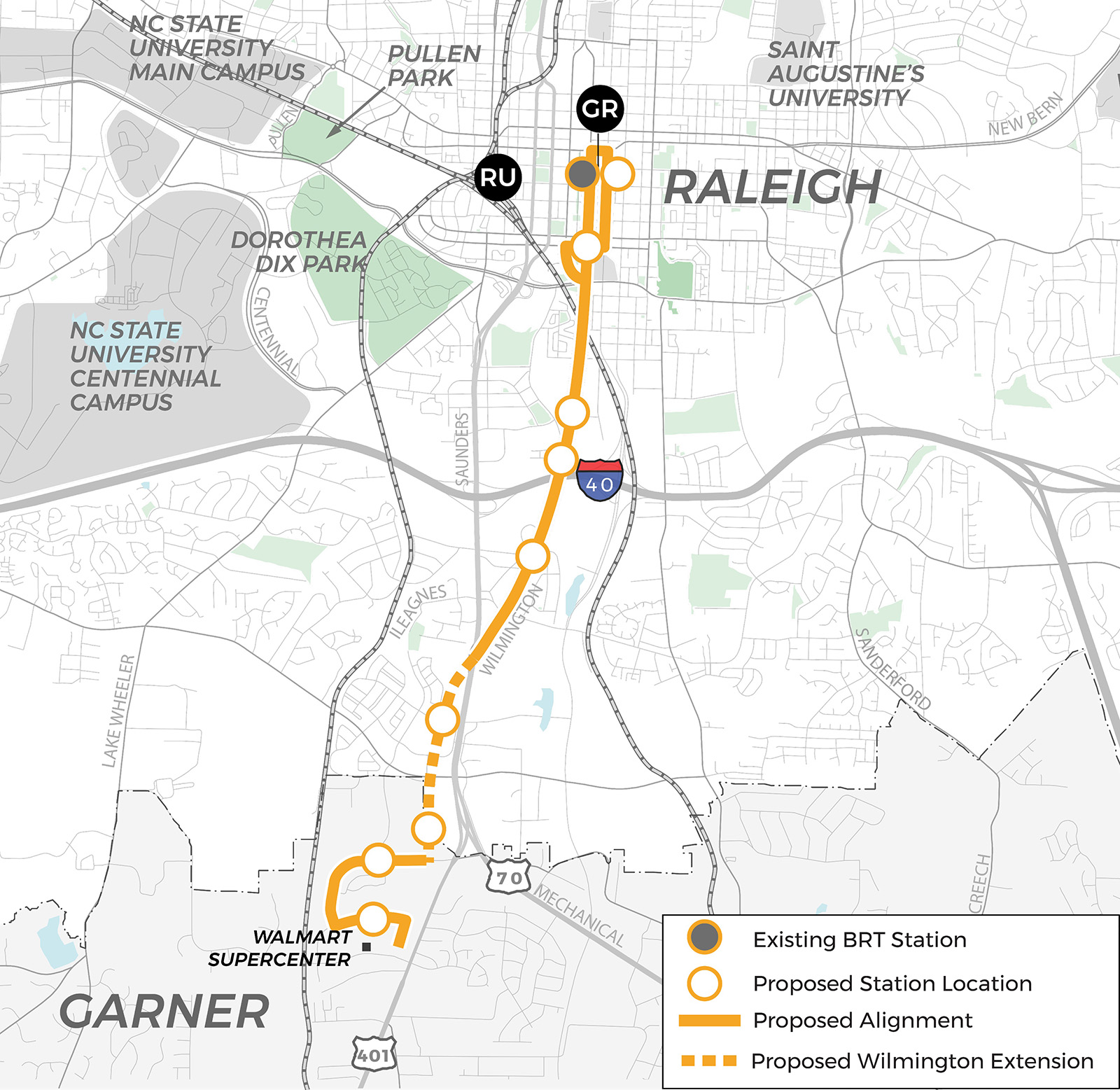 Southern Station Area Planning Map