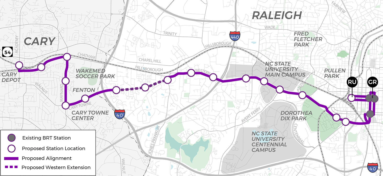 Western Station Area Planning Map