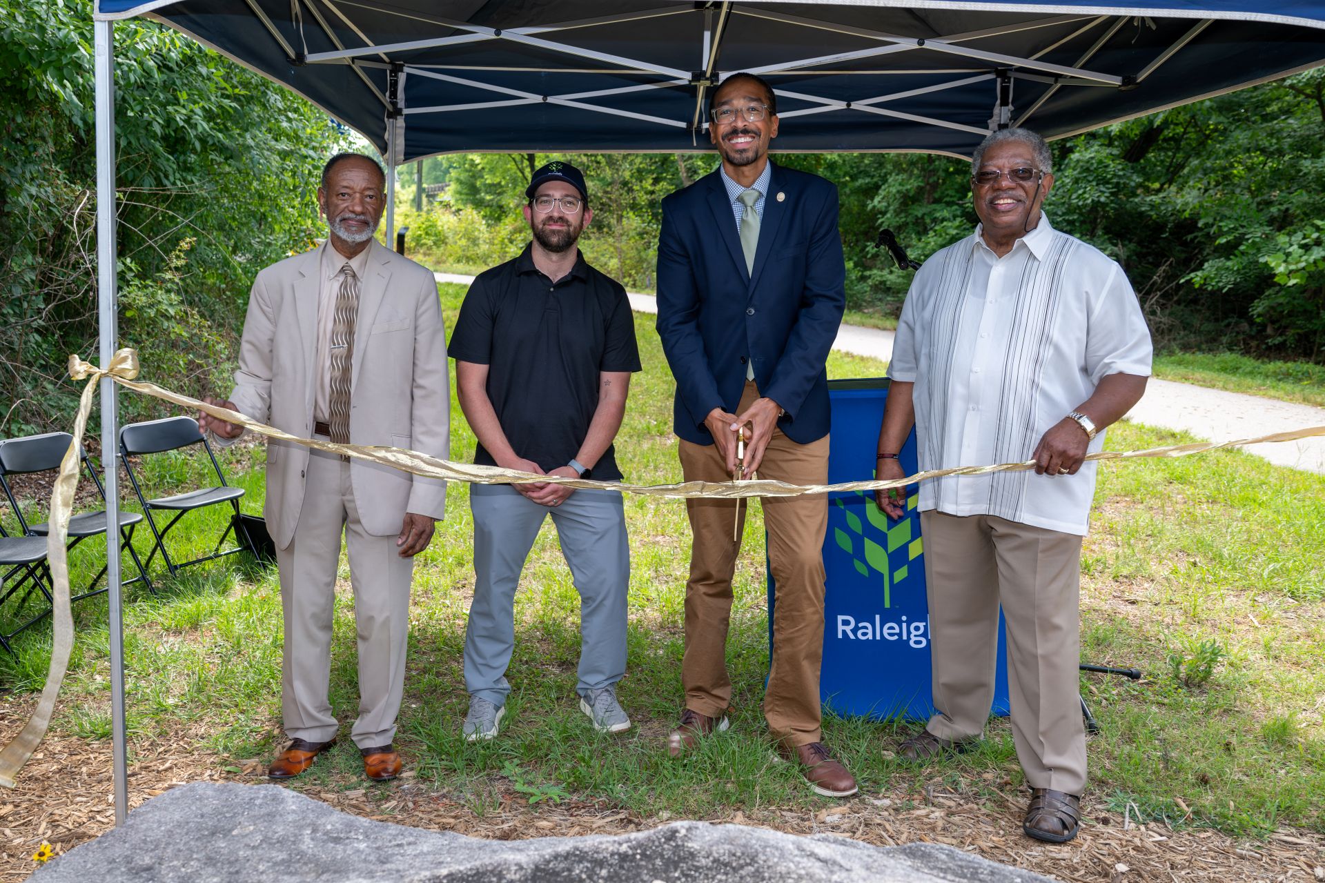 ribbon cutting celebration on poole rd