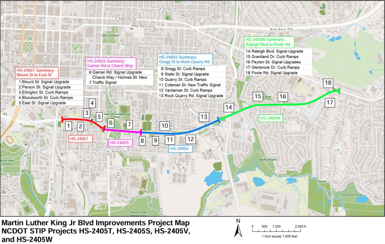 MLK Improvements Project Map