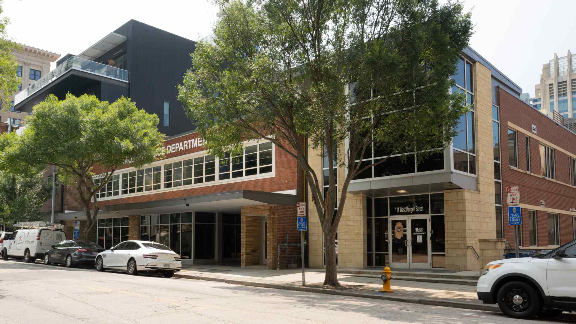 Raleigh Police Headquarters along Hargett Street