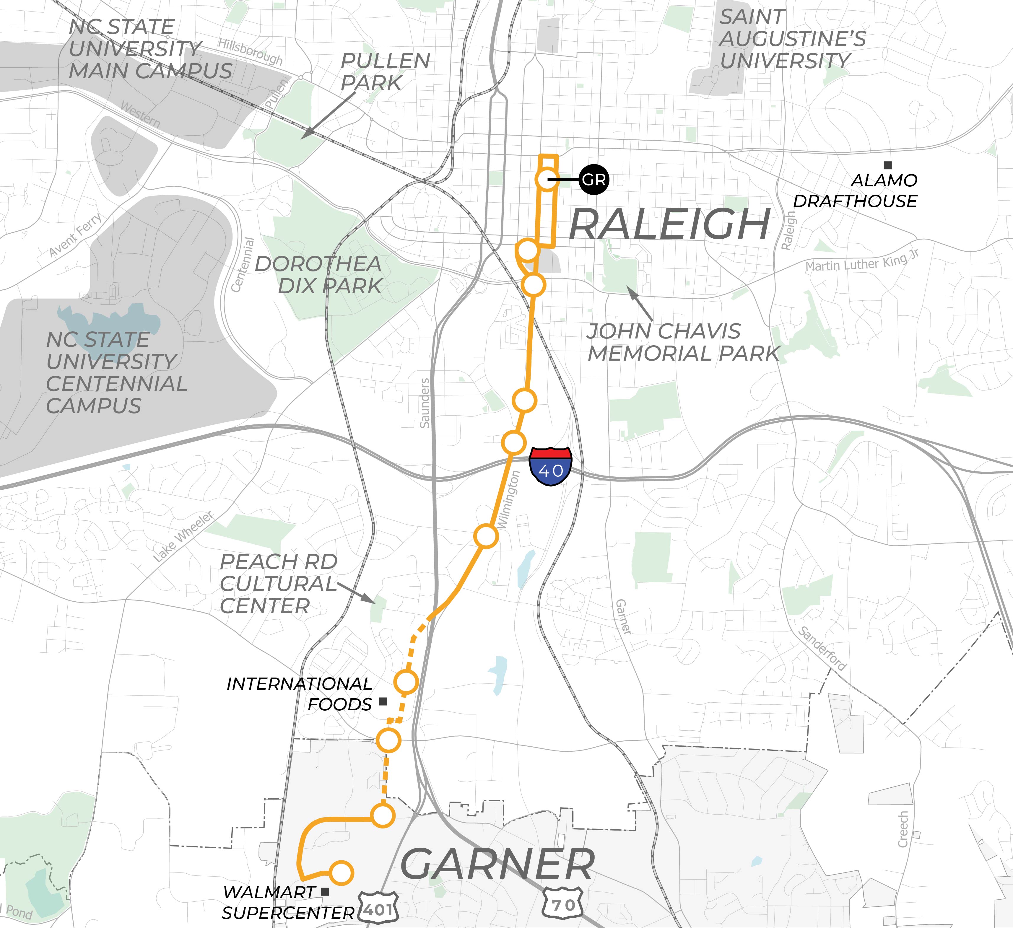 Southern BRT Map
