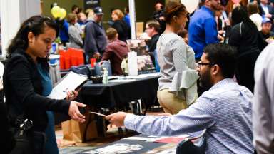 Area residents take part in a local job fair