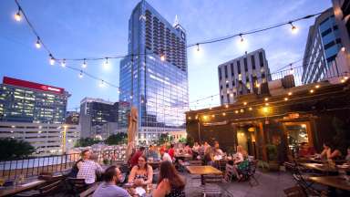 Rooftop view of downtown skyline
