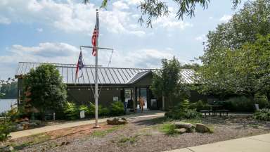 Lake Johnson Waterfront Center building exterior