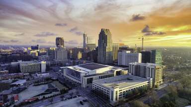 Raleigh city skyline
