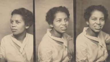 Evelyn Pope sits for multiple frames