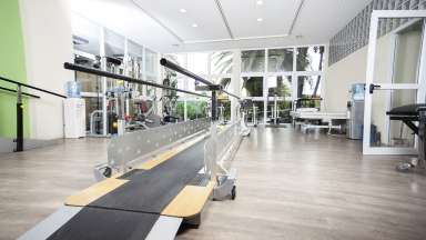 Inside of a rehab center