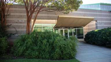 Front Entrance to Laurel Hills Community Center