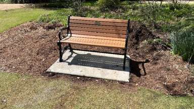 Bench at Fred Fletcher Park