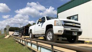 yard waste center truck