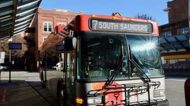 Red Go Raleigh Bus