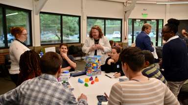 Planning and Development staff engage with participants of a Planning Academy.
