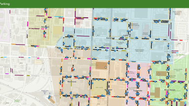 Raleigh Parking map