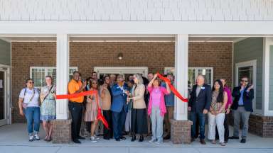 Birch &amp; Branch Ribbon Cutting