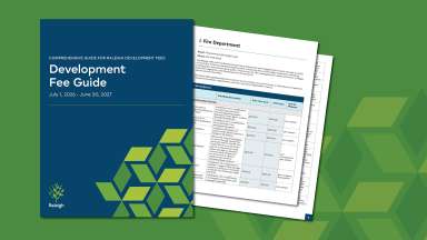 Image of the Development Fee Guide
