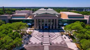 aerial photo of lichtin plaza