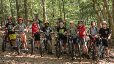 Youth mountain biking