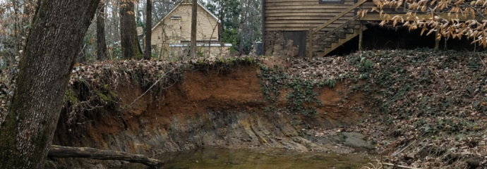 Old English Court Stream Erosion