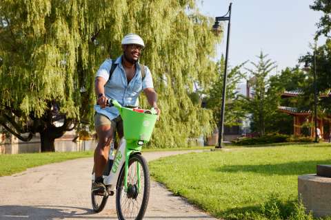 e-bike rider