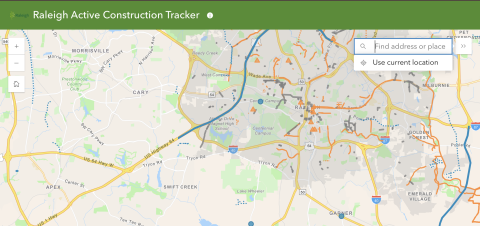 active construction gis map