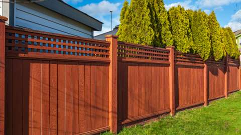 Wood fence