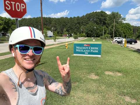 Winner of Pedal to the Parks challenge
