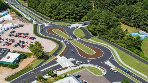 rendering of traffic circle