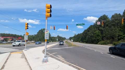 Pic of new infrastructure at Forestville and Louisburg