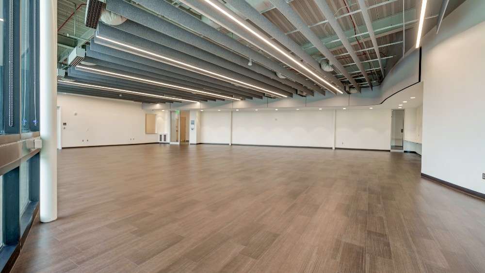 Interior of the Reception Hall with wooden floors