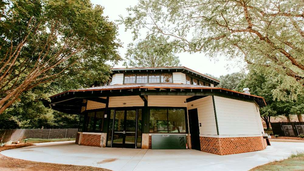 Exterior of historic carousel house