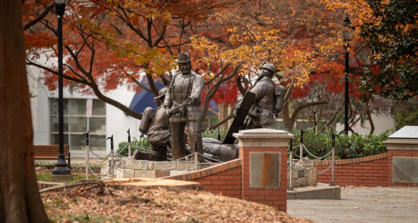 Nash Square with a Fire Fighter Memorial