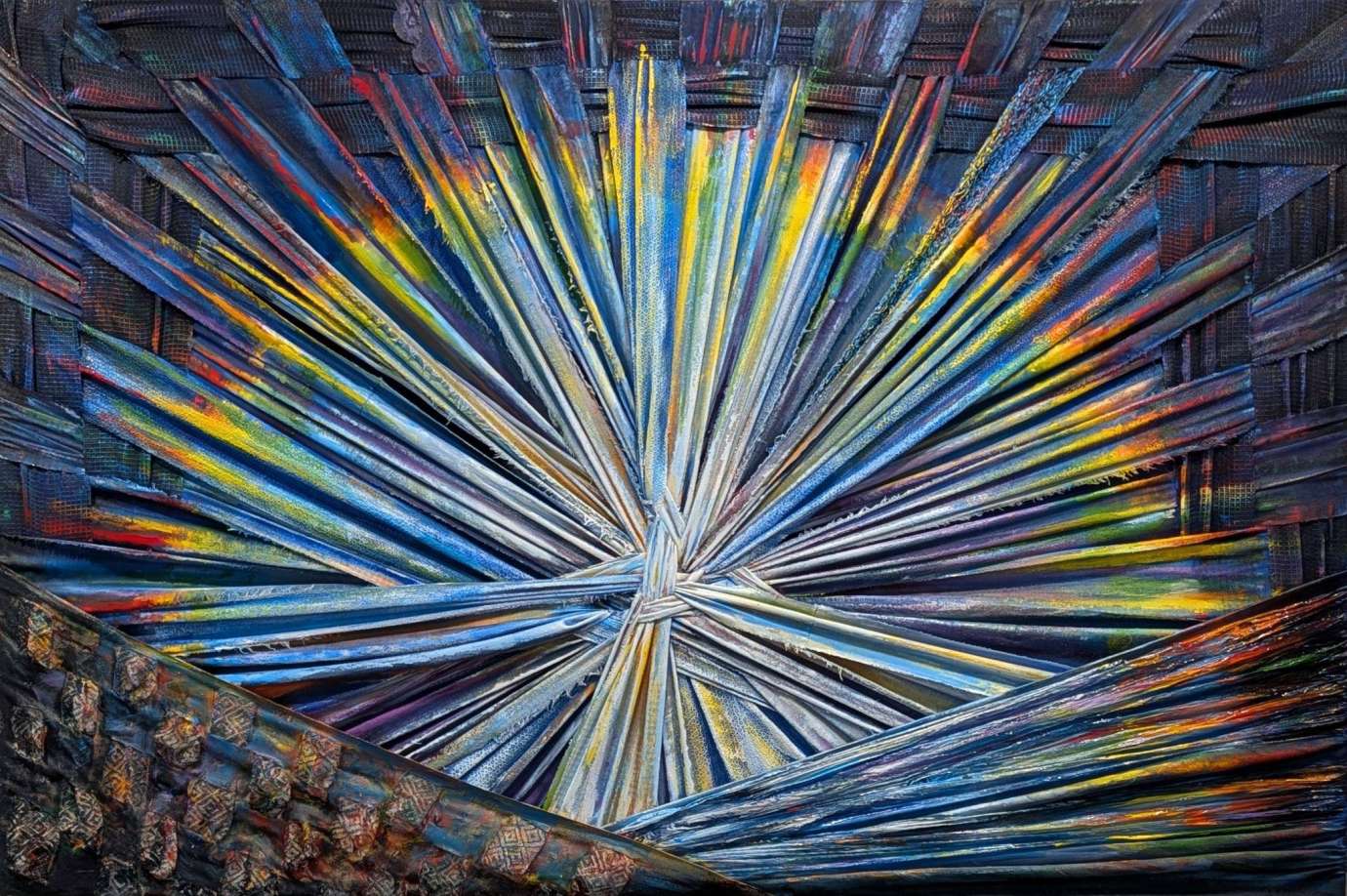 Acrylic on Salvaged Materials