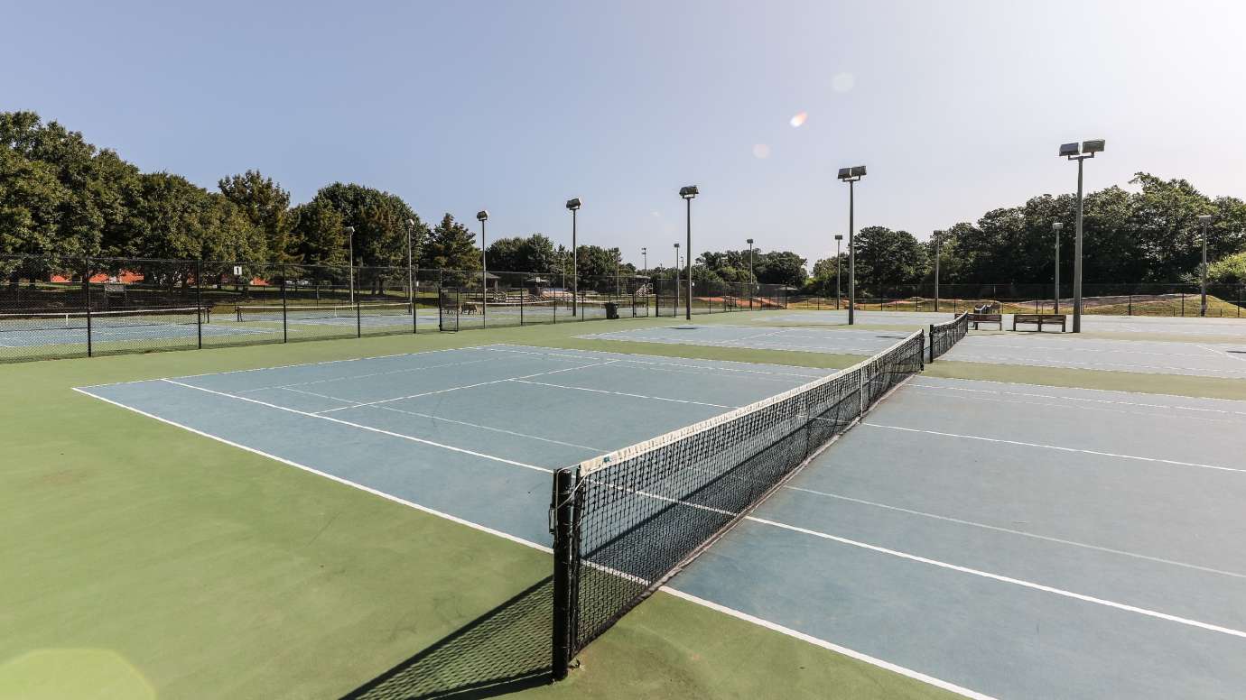 tennis courts