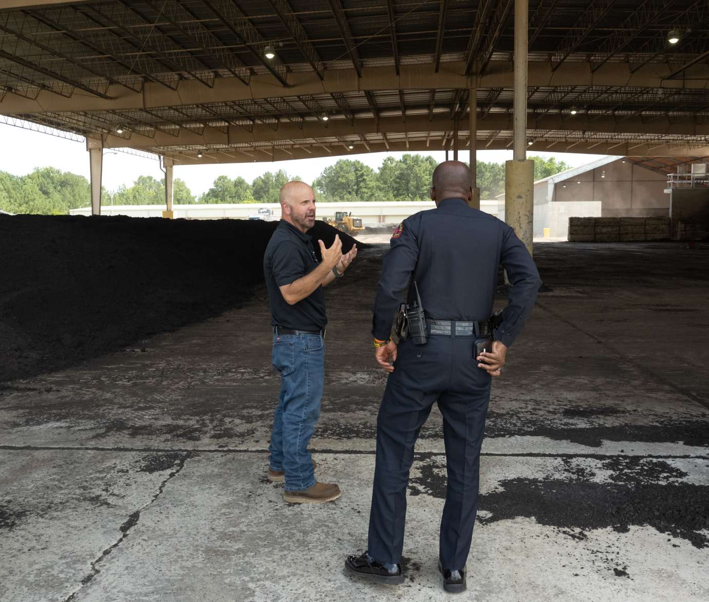 Chief Boyce looking at NRRRF campus