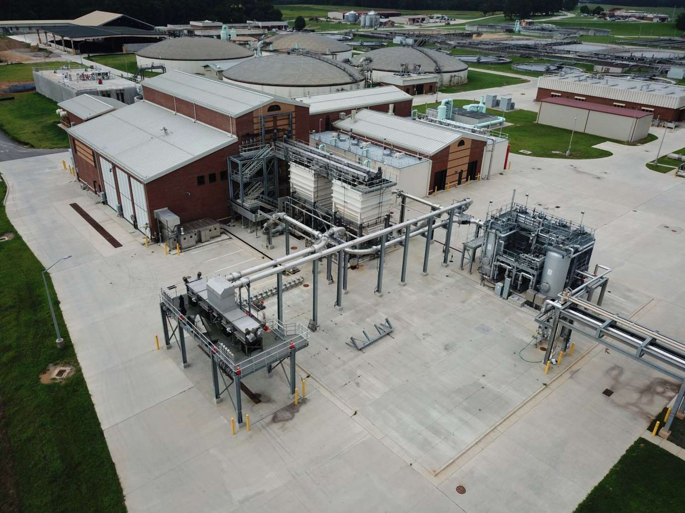 ariel view of bioenergy recovery project