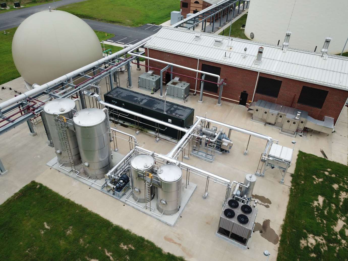 ariel view of bioenergy recovery project