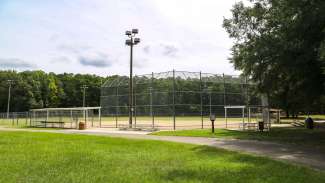 A second softball field with lightning at Biltmore Hills Park 