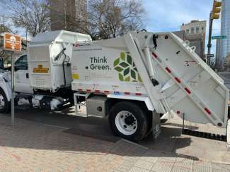 Renewable propane trash truck. 