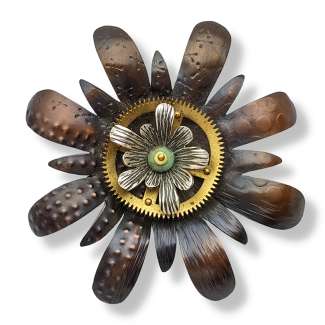 Copper gear flower by Deb Karash